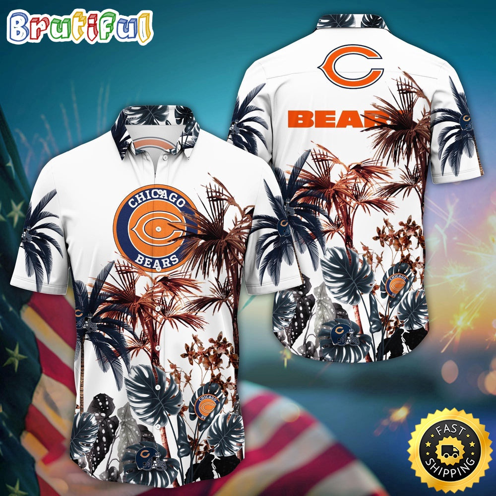 NFL Chicago Bears Hawaii Shirt Palm Tree Aloha Shirt For Fans