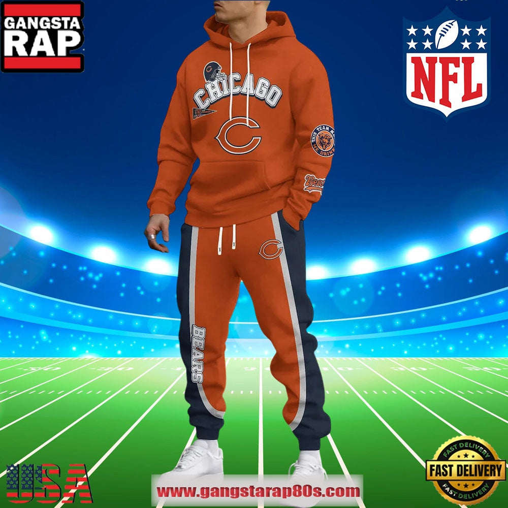 NFL Chicago Bears Holiday Christmas Hoodie Joggers Set