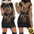 NFL Chicago Bears Hoodie Dress American Flag Camouflage Skull