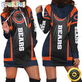 NFL Chicago Bears Hoodie Dress Print 3D Hoodie Women For Fans