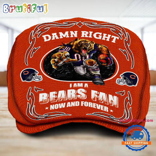 NFL Chicago Bears Mascot Football Fans Custom Jeff Cap