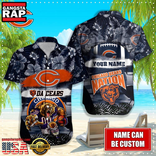NFL Chicago Bears Mascot Football Hawaiian Shirt For Men Women