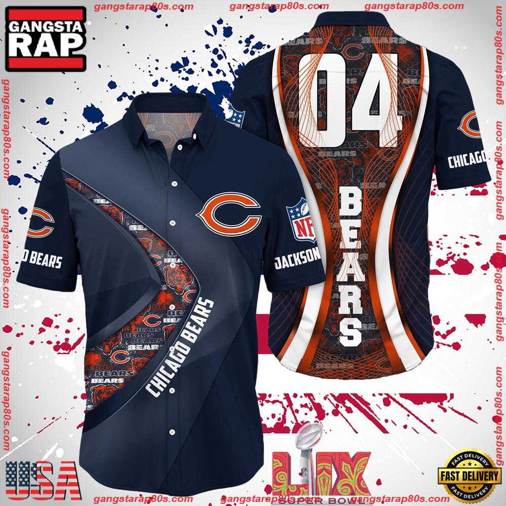 NFL Chicago Bears Super Bowl LIX 2025 Custom Aloha Hawaiian Shirt