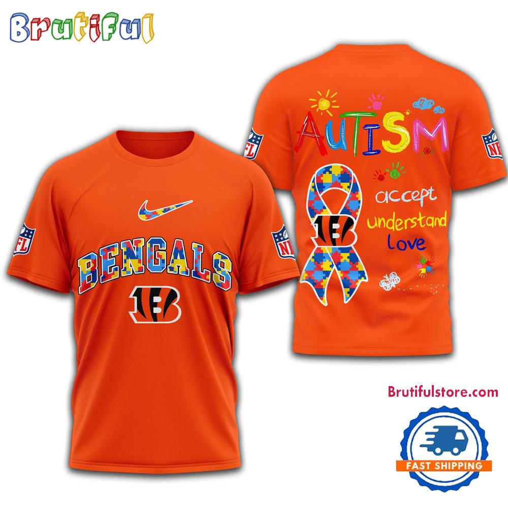 NFL Cincinnati Bengals 2025 Autism Awareness 3D Shirt