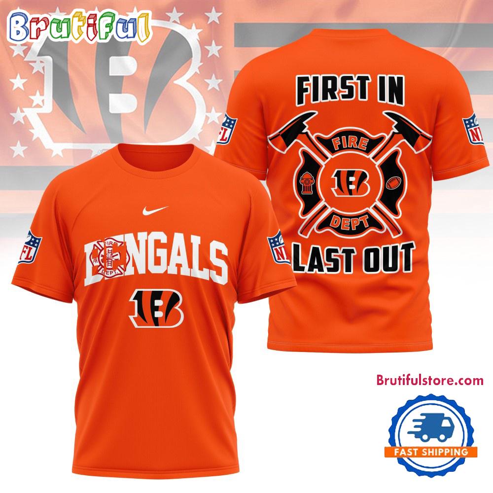 NFL Cincinnati Bengals 2025 Fire Dept Unisex 3D Shirt