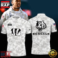 NFL Cincinnati Bengals Camo 2025 Salute to Service Polo Shirt