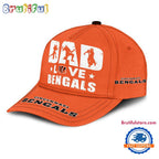 NFL Cincinnati Bengals Dad Love Best Father’s Day Baseball Cap