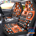NFL Cincinnati Bengals Design Christmas Car Seat Covers, Football Xmas Car Decor