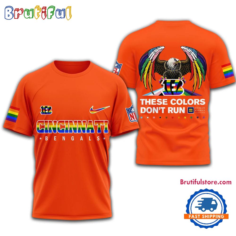 NFL Cincinnati Bengals Football Human Rights Campaign LGBT 2025 3D Shirt