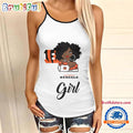 NFL Cincinnati Bengals Football Summer Women’s Criss Cross Tank Top