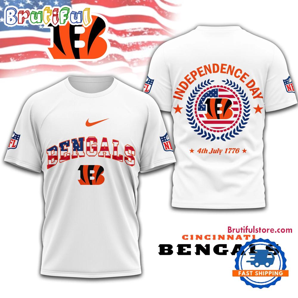NFL Cincinnati Bengals Football Team Independence Day New Design 3D Shirt