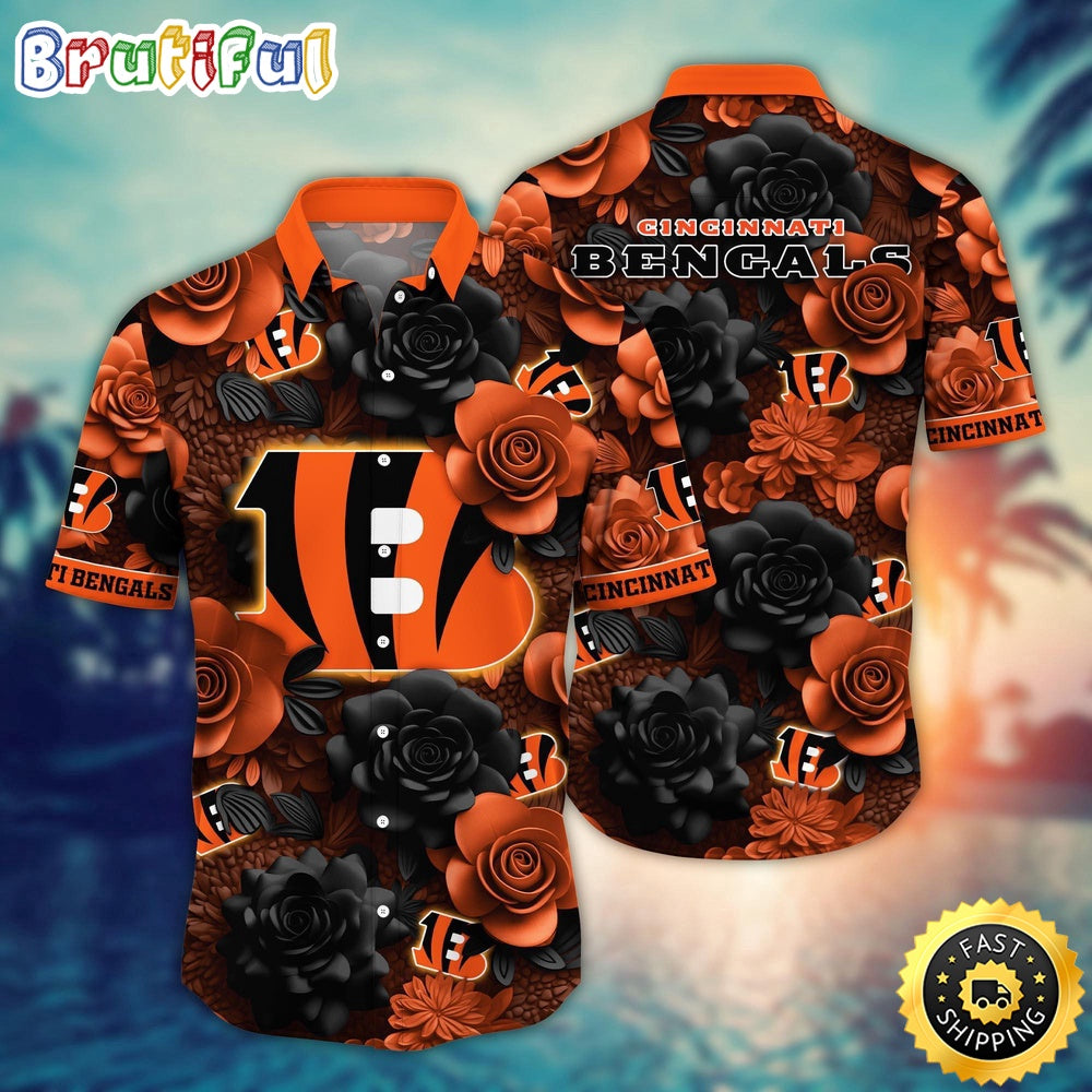 NFL Cincinnati Bengals Hawaii Shirt Flower Aloha Spirit Shirts