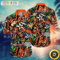 NFL Cincinnati Bengals Hawaii Shirt Flower Tiki Me Off Aloha Shirt