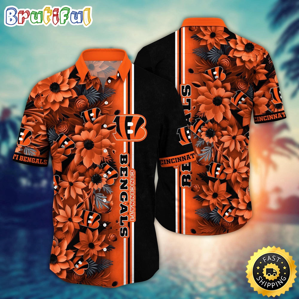 NFL Cincinnati Bengals Hawaii Shirt Flower Tropical Vibes In Shirts