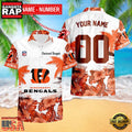 NFL Cincinnati Bengals New Design 2025 Custom Name Number Hawaiian Shirt