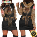 NFL Cincinnati Bengals Hoodie Dress American Flag Camouflage Skull