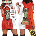 NFL Cincinnati Bengals Hoodie Dress Haters I Kill You Print 3D Hoodie Women For Fans