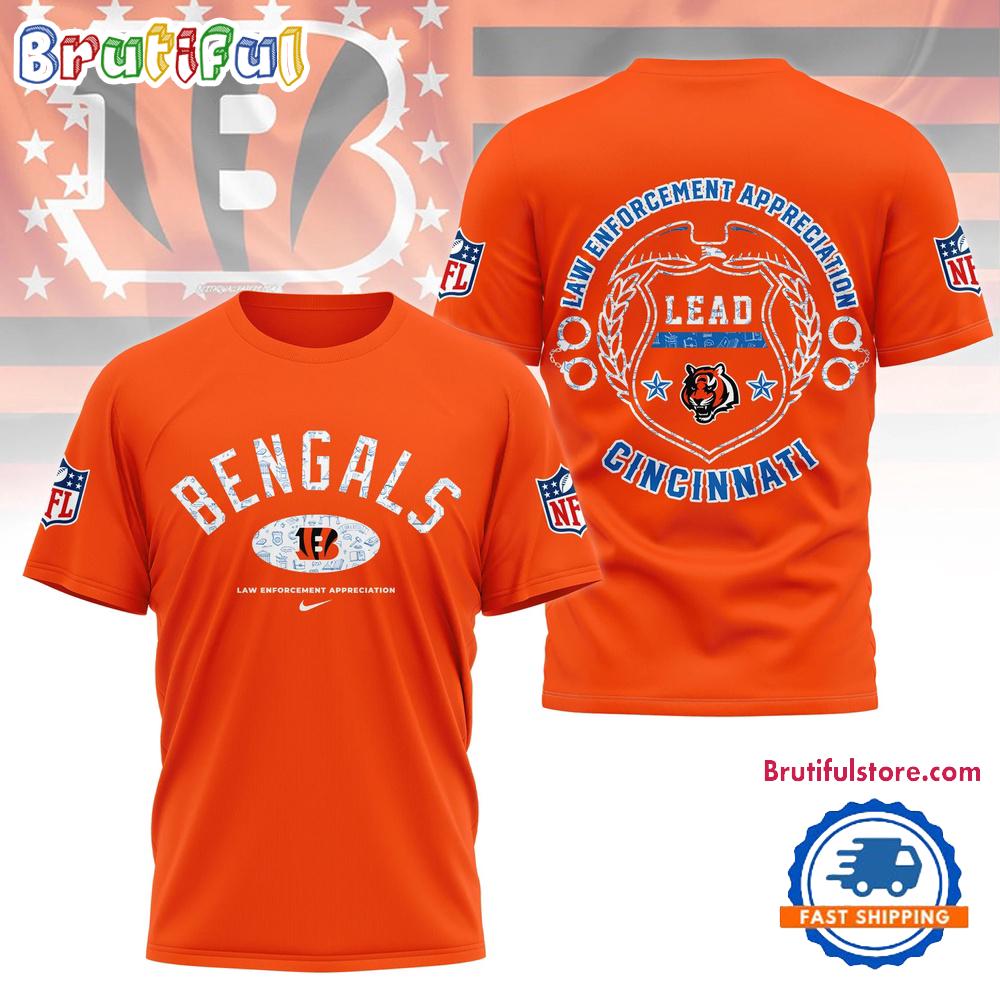 NFL Cincinnati Bengals Law Appreciation Month 3D Shirt, Football Law Appreciation Month TShirt
