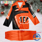 NFL Cincinnati Bengals Special Football Team Winter Season Satin Pajamas Set