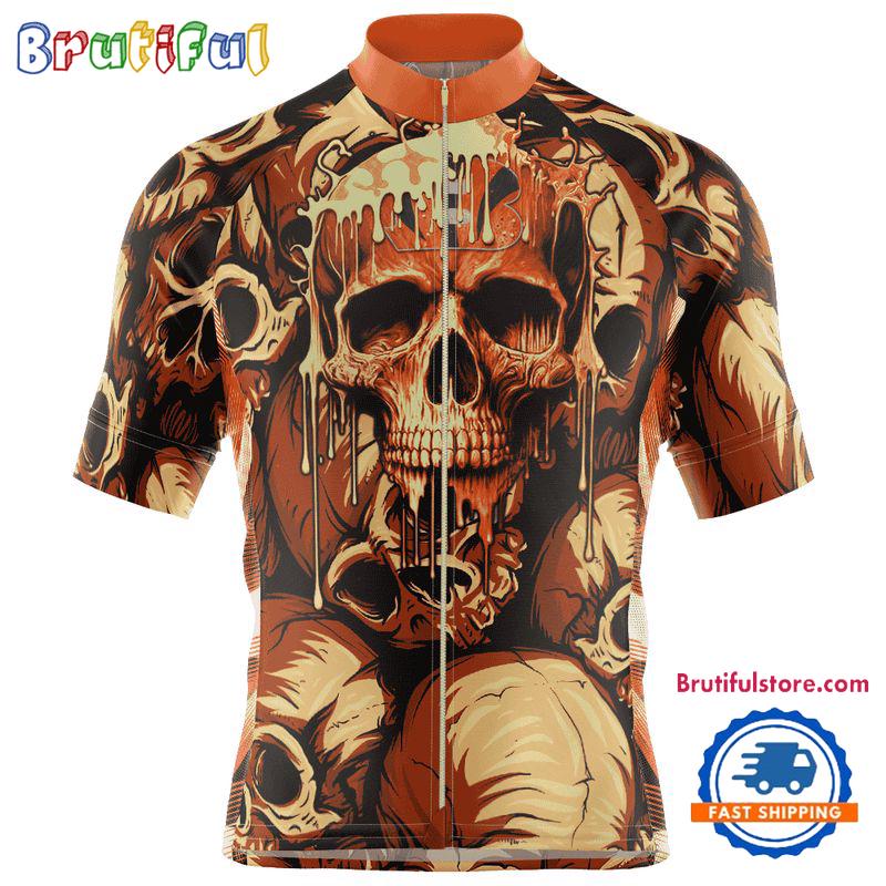 NFL Cincinnati Bengals Special Skull Design Cycling Jersey