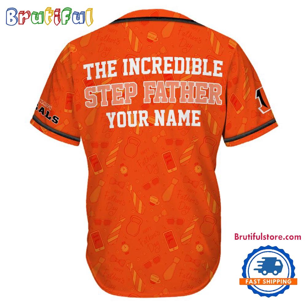 NFL Cincinnati Bengals The Increadible Step Father’s Day Baseball Jersey