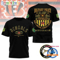 NFL Cincinnati Bengals US Army Military Police Veteran 3D Shirt