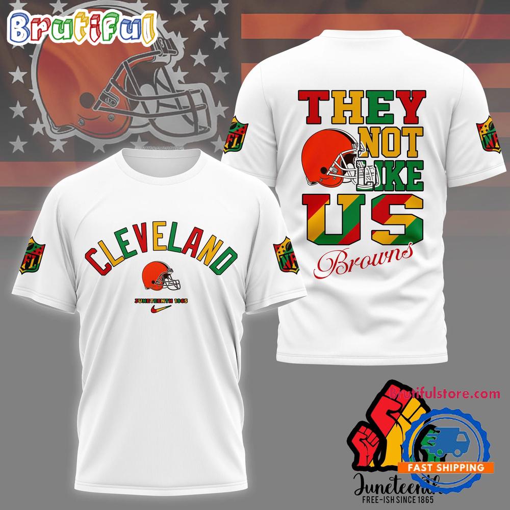 NFL Cleveland Browns 2025 Juneteenth Freedom Day 3D Shirt