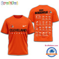 NFL Cleveland Browns 2025 SCHEDULE Unisex 3D Shirt