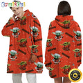 NFL Cleveland Browns Blanket Hoodie Baby Yoda Unisex Hoodie