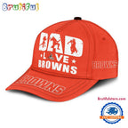 NFL Cleveland Browns Dad Love Best Father’s Day Baseball Cap