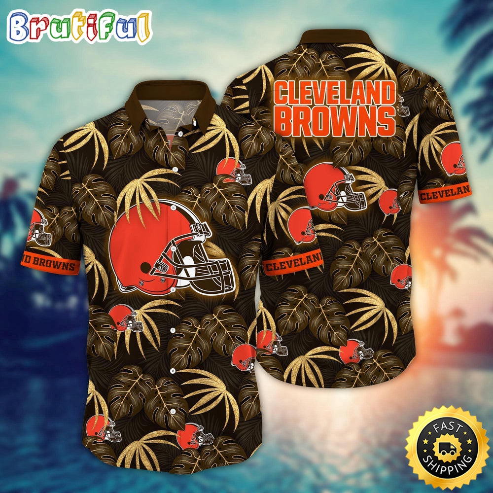 NFL Cleveland Browns Hawaii Shirt Flower Beachy Keen Fashion