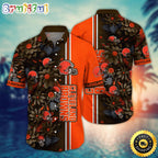 NFL Cleveland Browns Hawaii Shirt Flower Tropical Vibes In Shirts