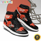 NFL Cleveland Browns Logo Air Jordan 1 High Sneakers
