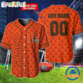 NFL Cleveland Browns Logo Team Hologram Pattern Design Baseball Jersey