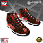 NFL Cleveland Browns Logo Unique Design Air Jordan 11 Sneaker Shoes