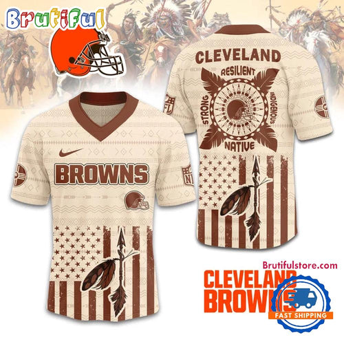 NFL Cleveland Browns Native American 2025 Football Jersey