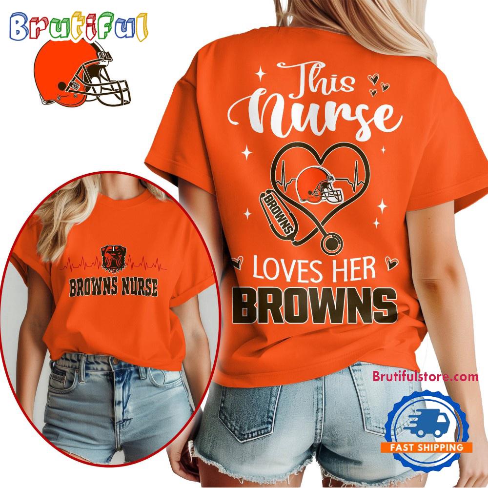 NFL Cleveland Browns Nurse Appreciation Month Limited Edition Vintage T Shirt