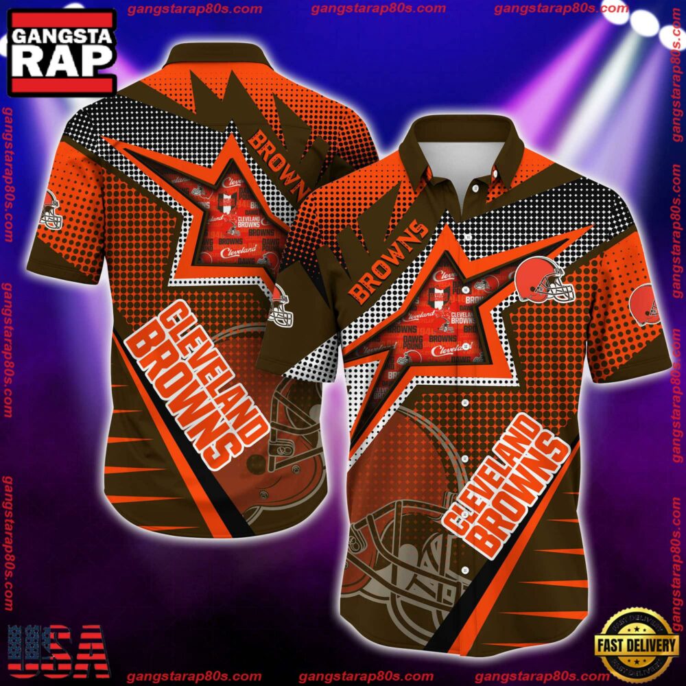 NFL Cleveland Browns Special Football Team New Design Hawaiian Shirt