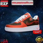 NFL Cleveland Browns Unique Design Custom Name Air Force 1 Sneaker Shoes