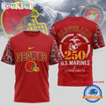 NFL Cleveland Browns US Marines 250 Years Semper Fidelis 3D Shirt