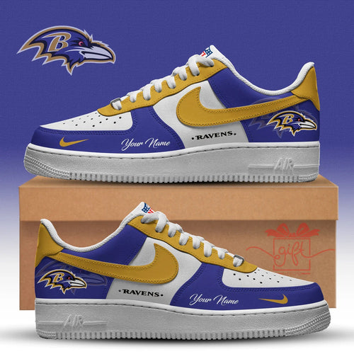 NFL Custom Baltimore Ravens New 2026 Version Nike Air Force 1 Fashions Shoes