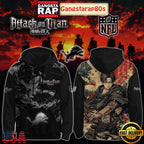 NFL Custom Team x Attack On Titan 2025 Unisex 3D Hoodie