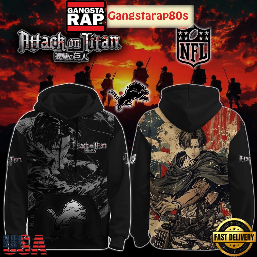 NFL Custom Team x Attack On Titan 2025 Unisex 3D Hoodie