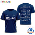 NFL Dallas Cowboys 2025 SCHEDULE Unisex 3D Shirt