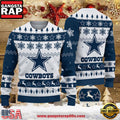NFL Dallas Cowboys 2025 Snowflake Reindeer New Design Ugly Xmas Sweater
