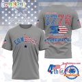 NFL Dallas Cowboys 4th of July Happy Independence Day 1776 3D Shirt