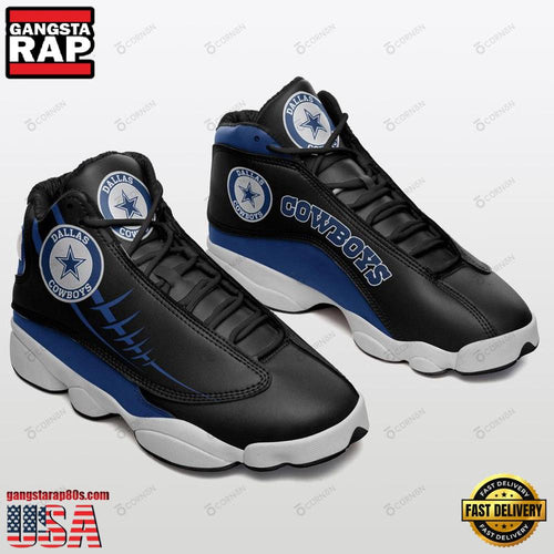 NFL Dallas Cowboys New Design Air Jordan 13 Running Sneakers Shoes For Fans