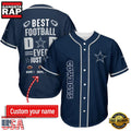 NFL Custom Name Dallas Cowboys Best Dad Ever New Design Baseball Jersey Shirt