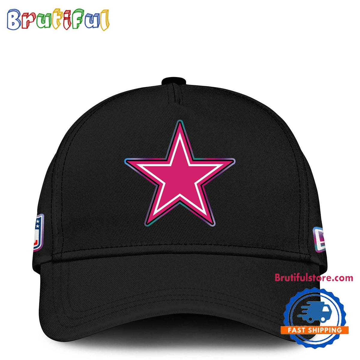 NFL Dallas Cowboys Crucial Catch Pink Breast Cancer Awareness New Football Cap Hats