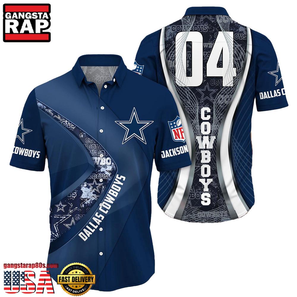 NFL Dallas CowboysCustom Name Number New Design Hawaiian Shirt For Men Women
